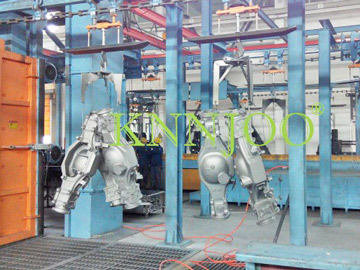 CE Approval Catenary Stepping Shot Blasting Machine