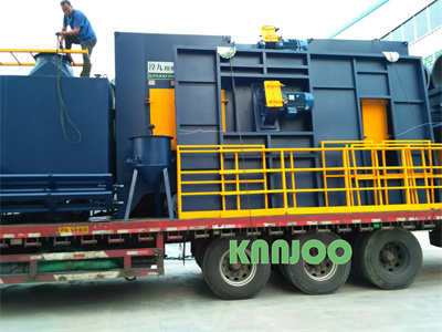 Shipment of Mesh Belt Pass-through Shot Blasting Machine for China Construction Engineering Group