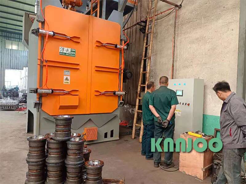 Hook Type Shot Blasting Machine for Shangyu Fan Group