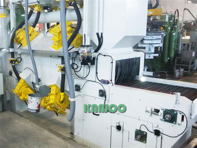 KEEJOO Wire mesh belt shot blasting machine 