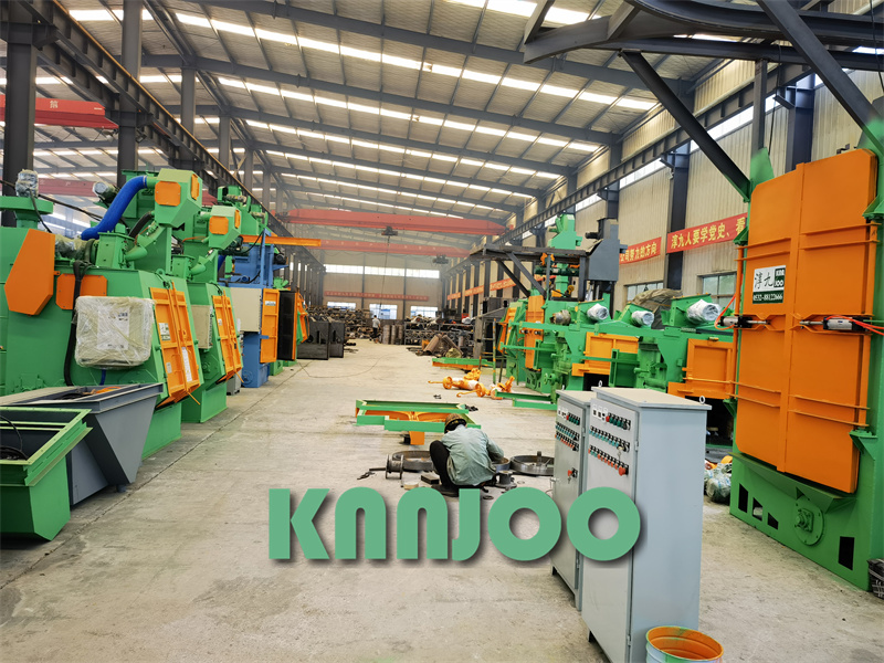 Small-scale shot blasting workshop